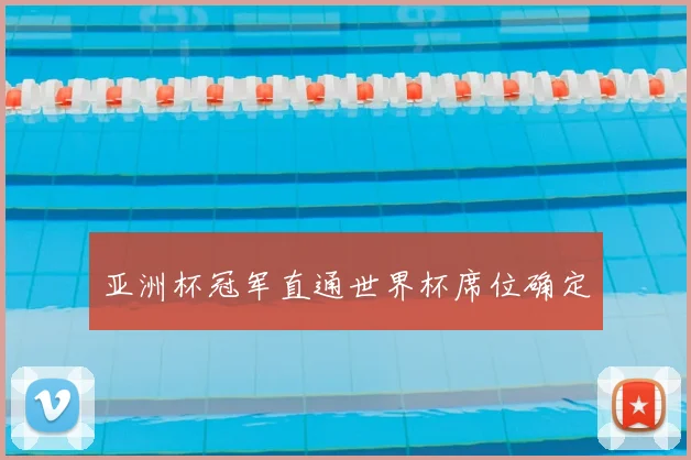 亚洲杯冠军直通世界杯席位确定